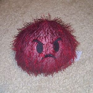 Fuzzy angry emoji plush 3 for $10